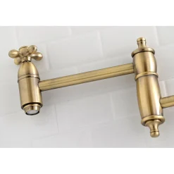 Online Restoration Single Hole Wall Mount Pot Filler Kitchen Faucet Wall Mounted Kitchen Faucets|Single Hole