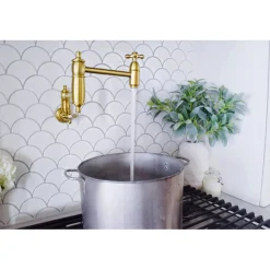 Online Restoration Single Hole Wall Mount Pot Filler Kitchen Faucet Wall Mounted Kitchen Faucets|Single Hole