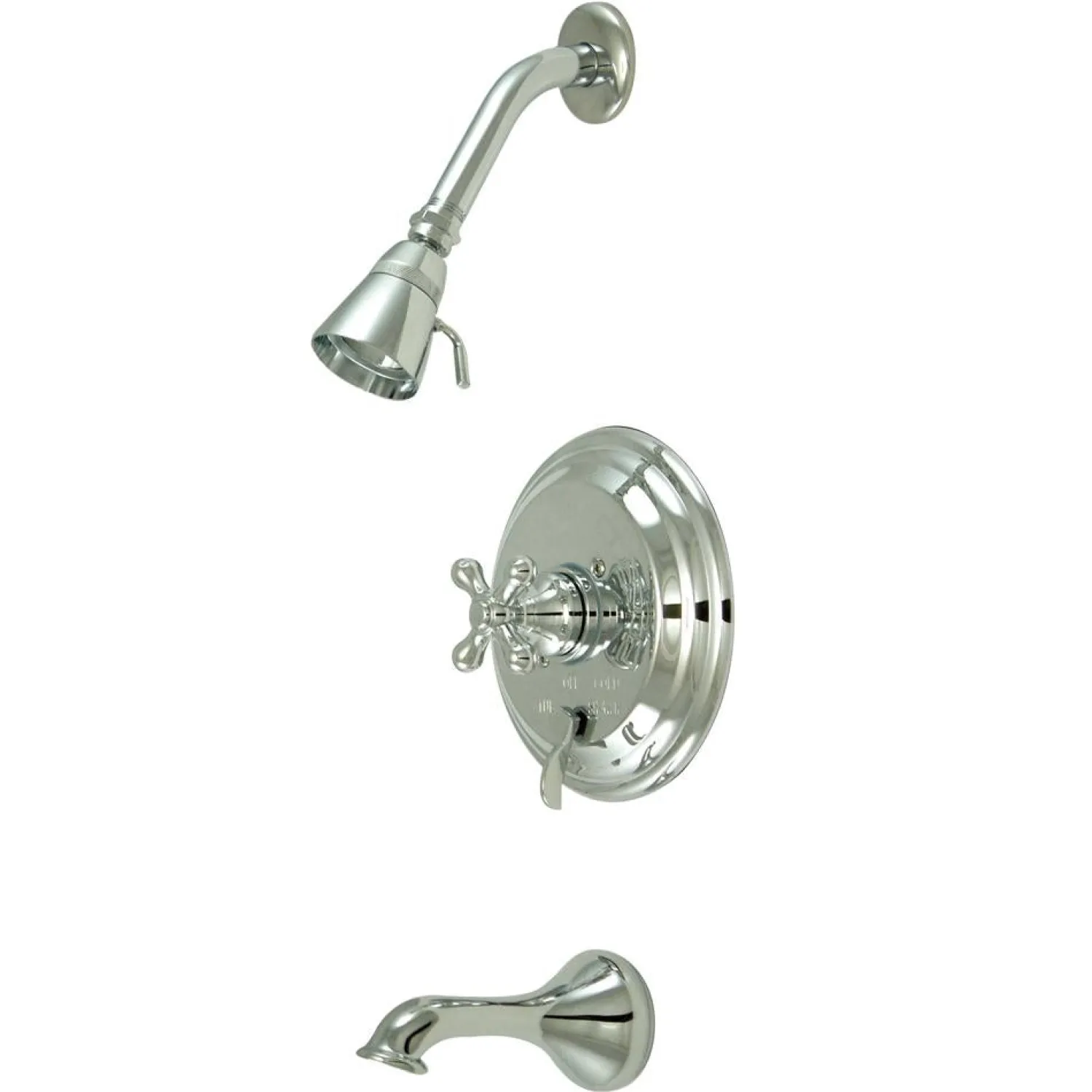 Restoration Single Handle Polished Chrome Tub and Shower Faucet Tub & Shower Sets
