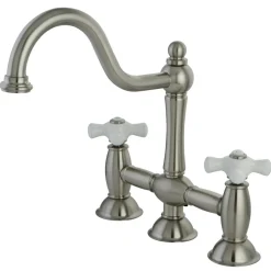 Restoration Two-Handle Kitchen Bridge Faucet Bridge Faucets
