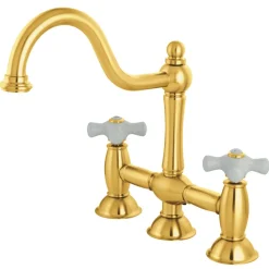 Restoration Two-Handle Kitchen Bridge Faucet Bridge Faucets