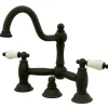 Best Restoration Two-Handle Bathroom Bridge Faucet 8" Widespread