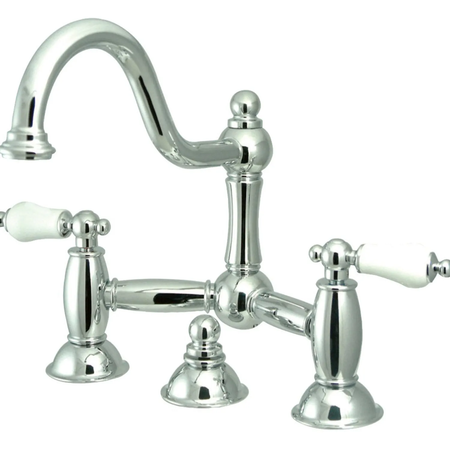 Best Restoration Two-Handle Bathroom Bridge Faucet 8" Widespread