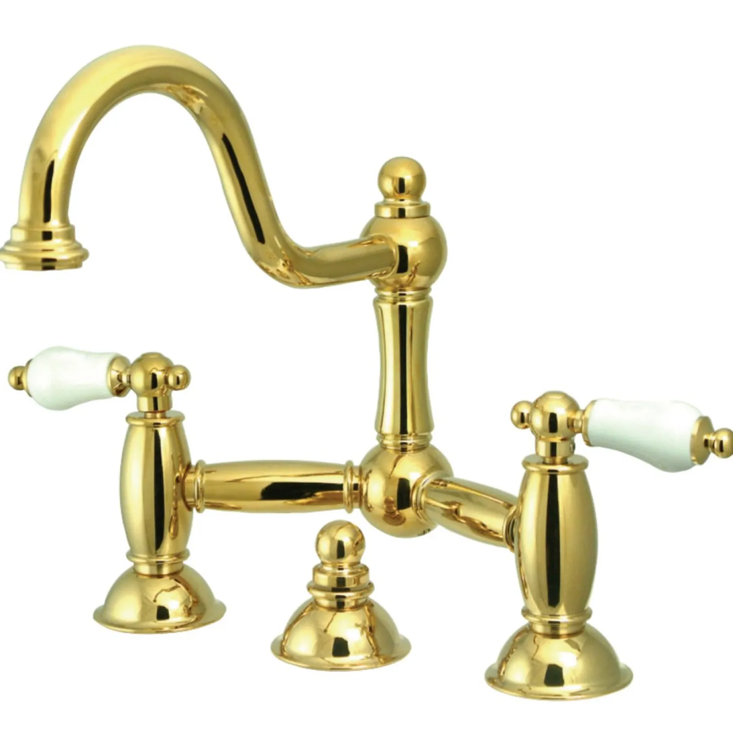 Best Restoration Two-Handle Bathroom Bridge Faucet 8" Widespread