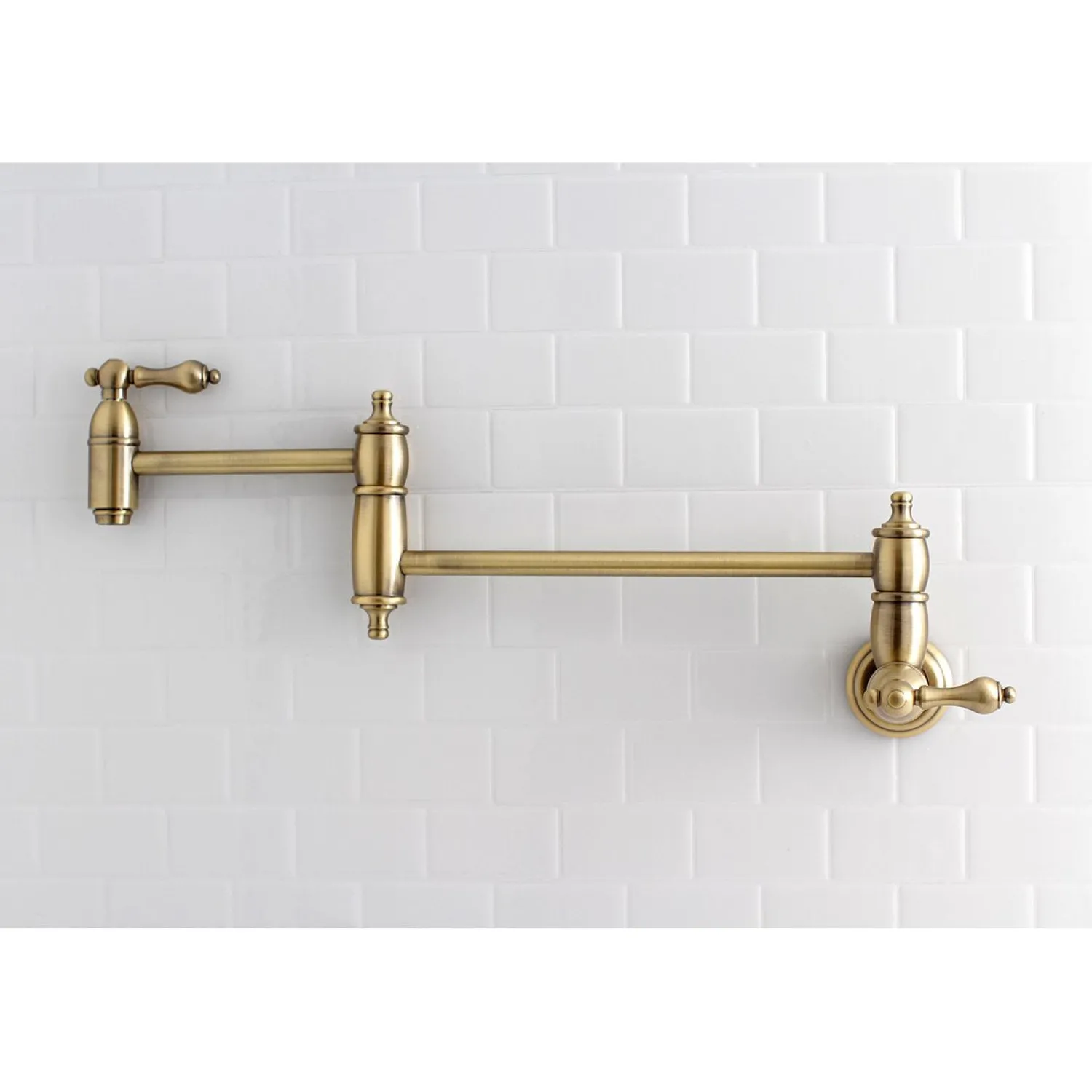 New Restoration Wall Mount Pot Filler Kitchen Faucet Wall Mounted Kitchen Faucets|Single Hole