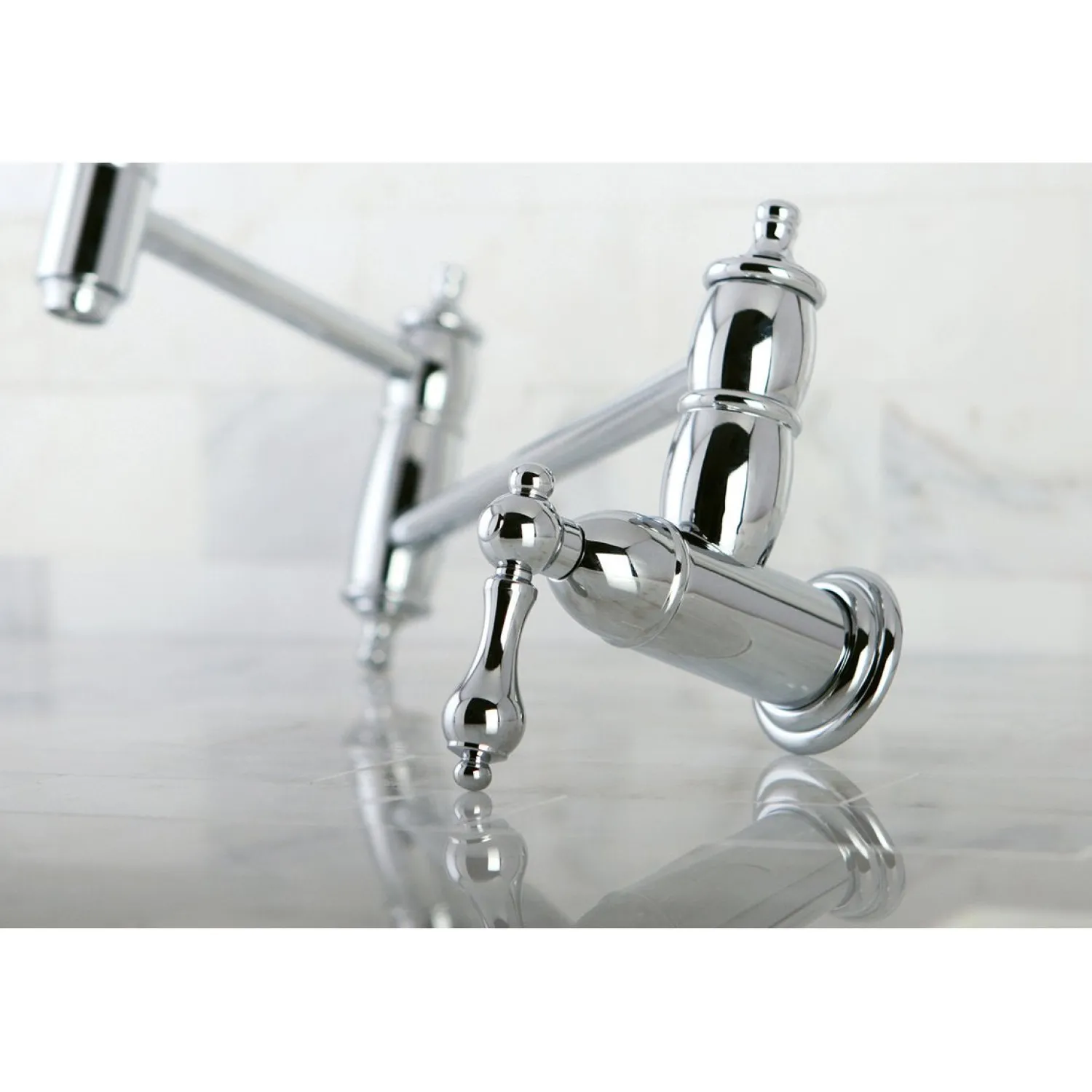 New Restoration Wall Mount Pot Filler Kitchen Faucet Wall Mounted Kitchen Faucets|Single Hole