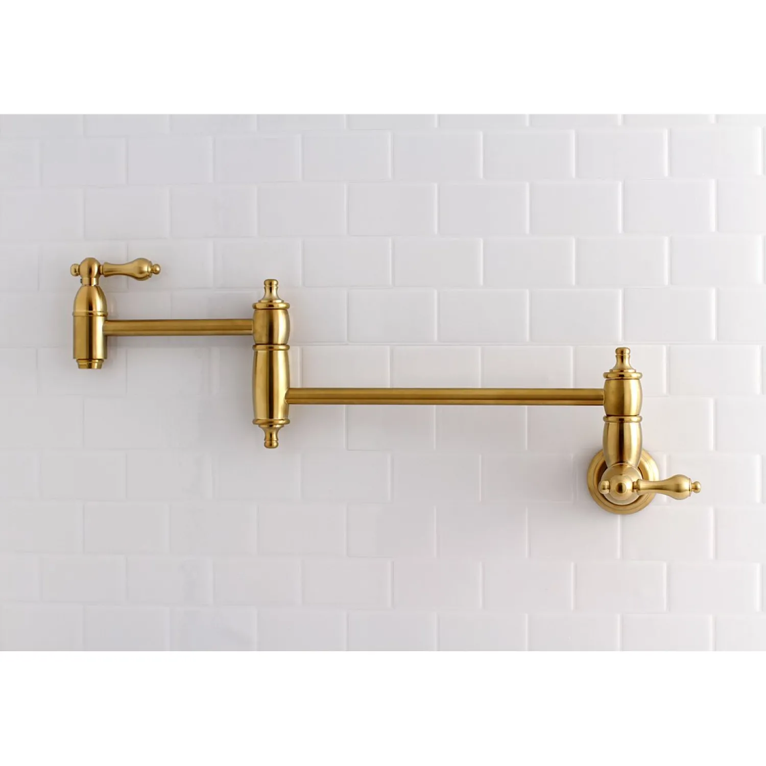 New Restoration Wall Mount Pot Filler Kitchen Faucet Wall Mounted Kitchen Faucets|Single Hole