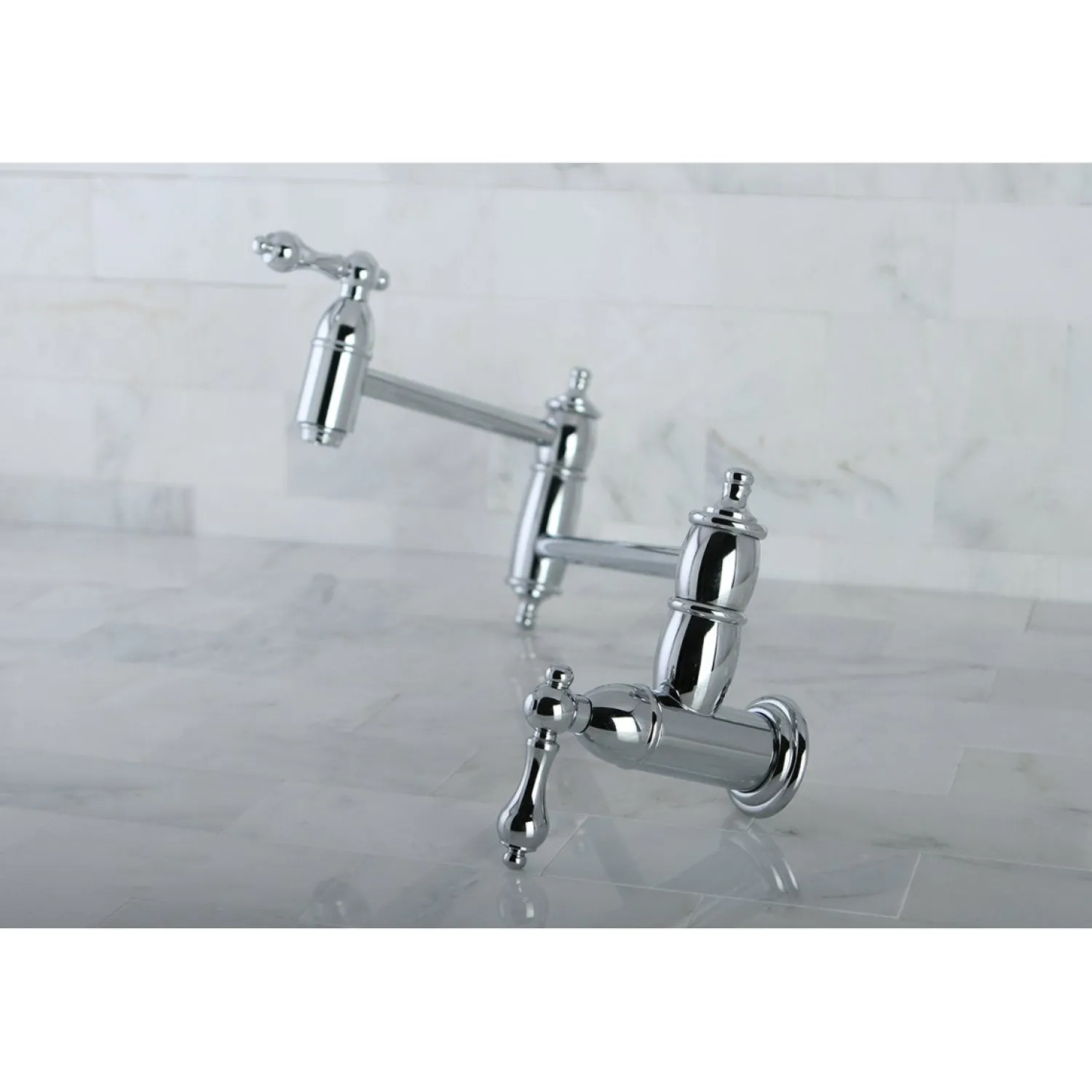New Restoration Wall Mount Pot Filler Kitchen Faucet Wall Mounted Kitchen Faucets|Single Hole