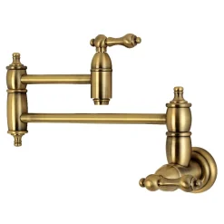 New Restoration Wall Mount Pot Filler Kitchen Faucet Wall Mounted Kitchen Faucets|Single Hole