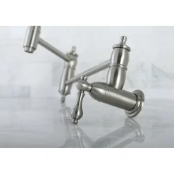 New Restoration Wall Mount Pot Filler Kitchen Faucet Wall Mounted Kitchen Faucets|Single Hole