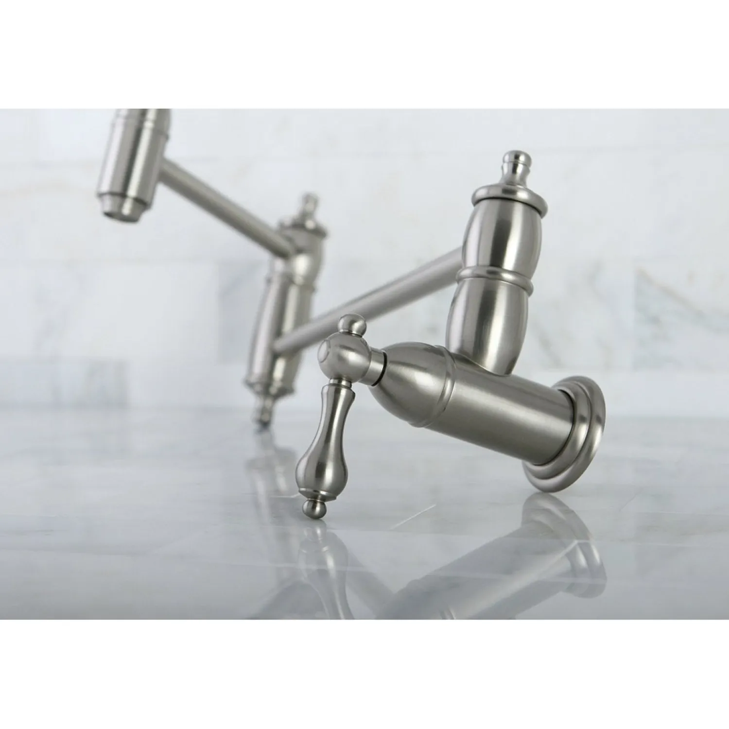 New Restoration Wall Mount Pot Filler Kitchen Faucet Wall Mounted Kitchen Faucets|Single Hole
