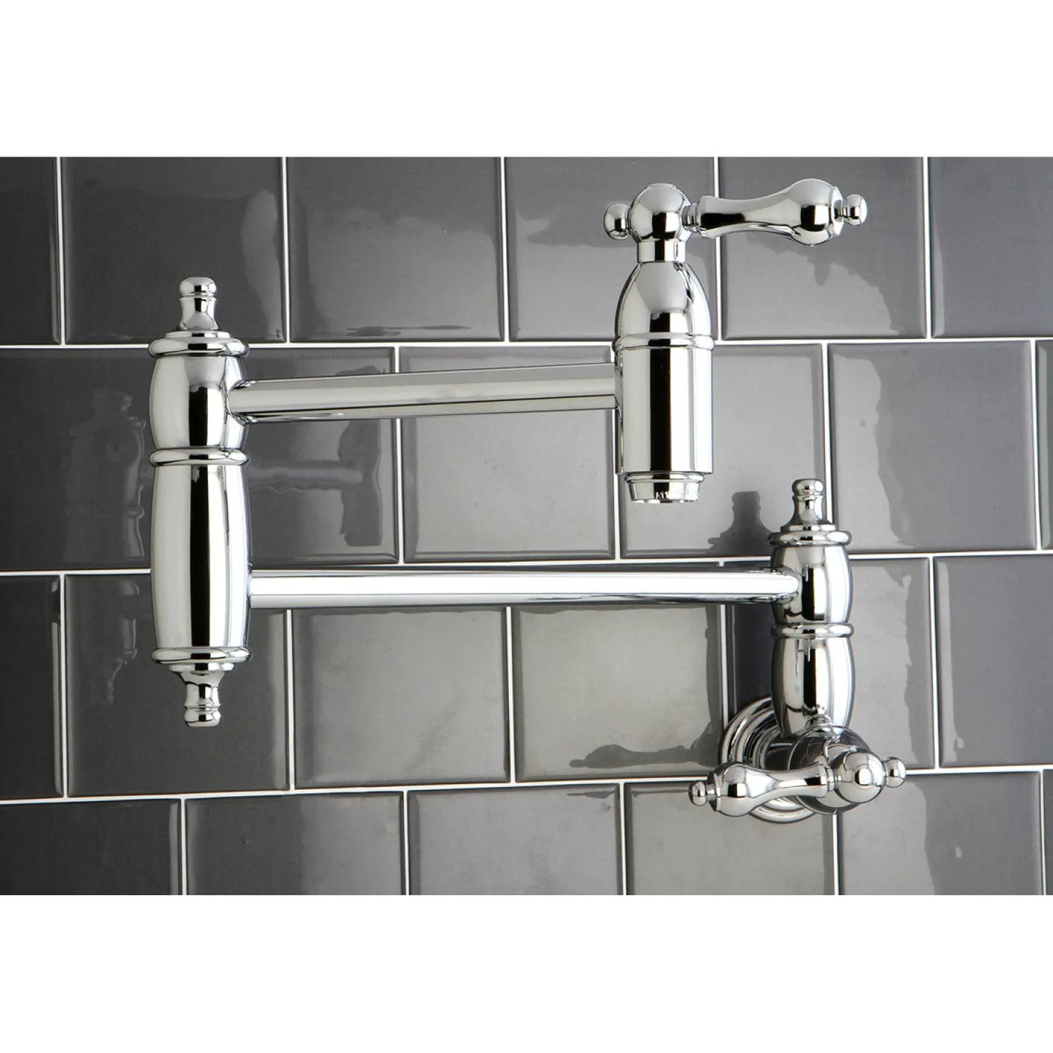 New Restoration Wall Mount Pot Filler Kitchen Faucet Wall Mounted Kitchen Faucets|Single Hole