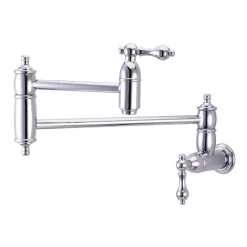 New Restoration Wall Mount Pot Filler Kitchen Faucet Wall Mounted Kitchen Faucets|Single Hole