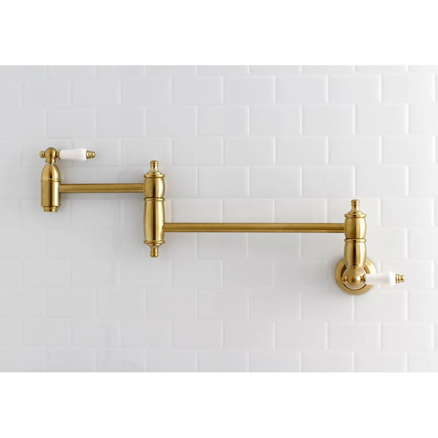 Clearance Restoration Wall Mount Single Hole Pot Filler Kitchen Faucet Wall Mounted Kitchen Faucets|Single Hole
