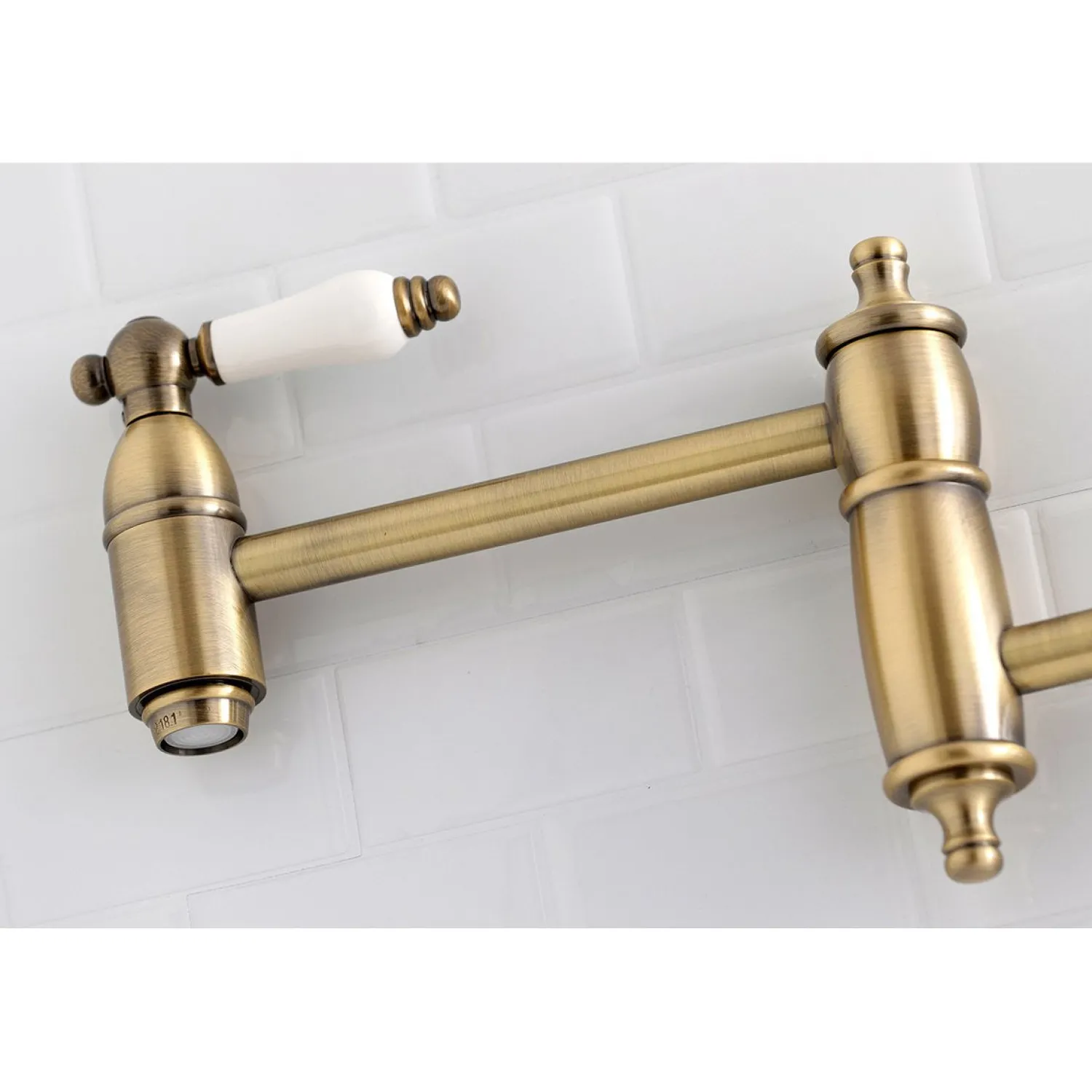 Clearance Restoration Wall Mount Single Hole Pot Filler Kitchen Faucet Wall Mounted Kitchen Faucets|Single Hole