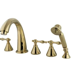 Best Roman Lever Handles Tub Faucet with Hand Shower Tub Faucets