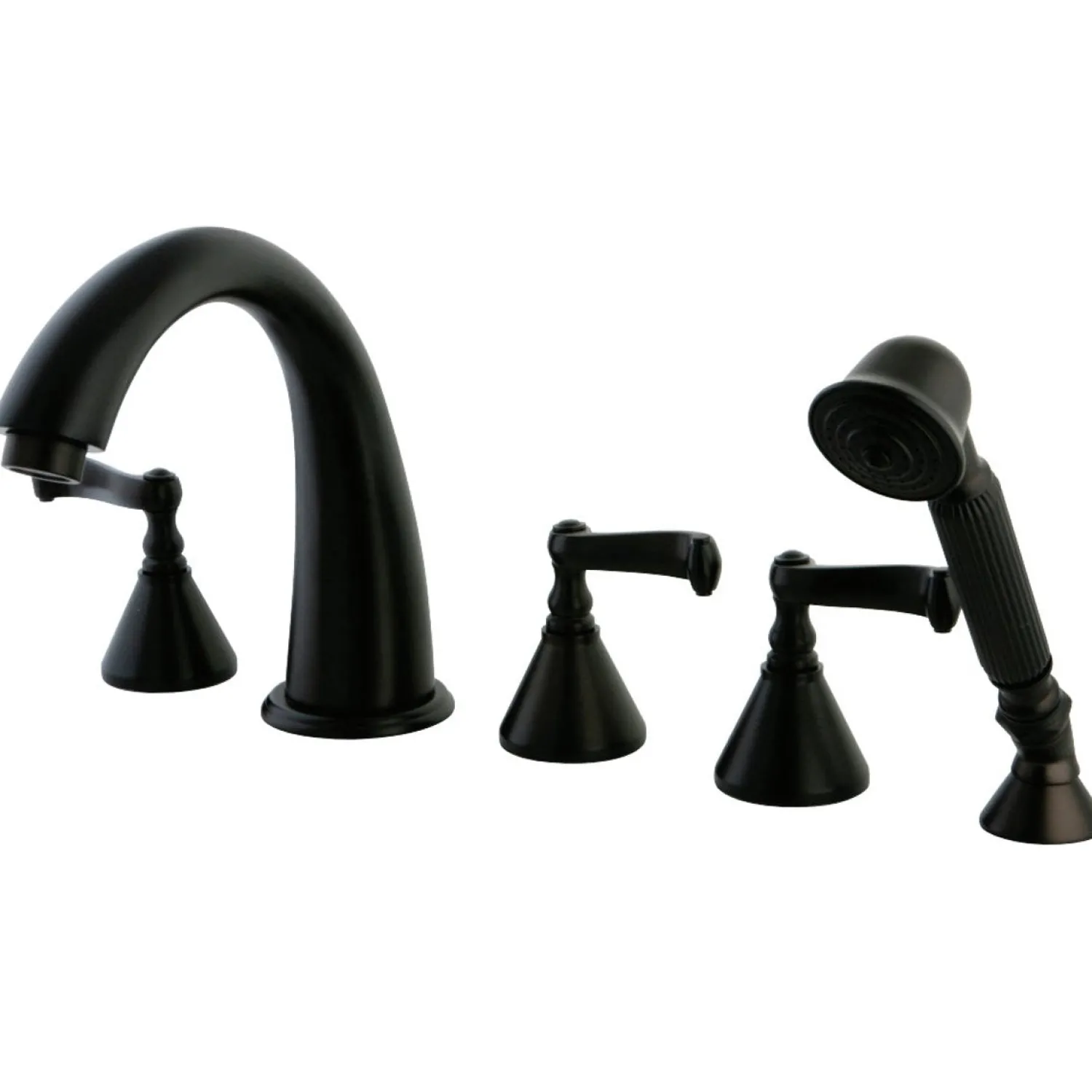 Best Roman 3-Lever Handles Tub Faucet with Hand Shower Tub Faucets