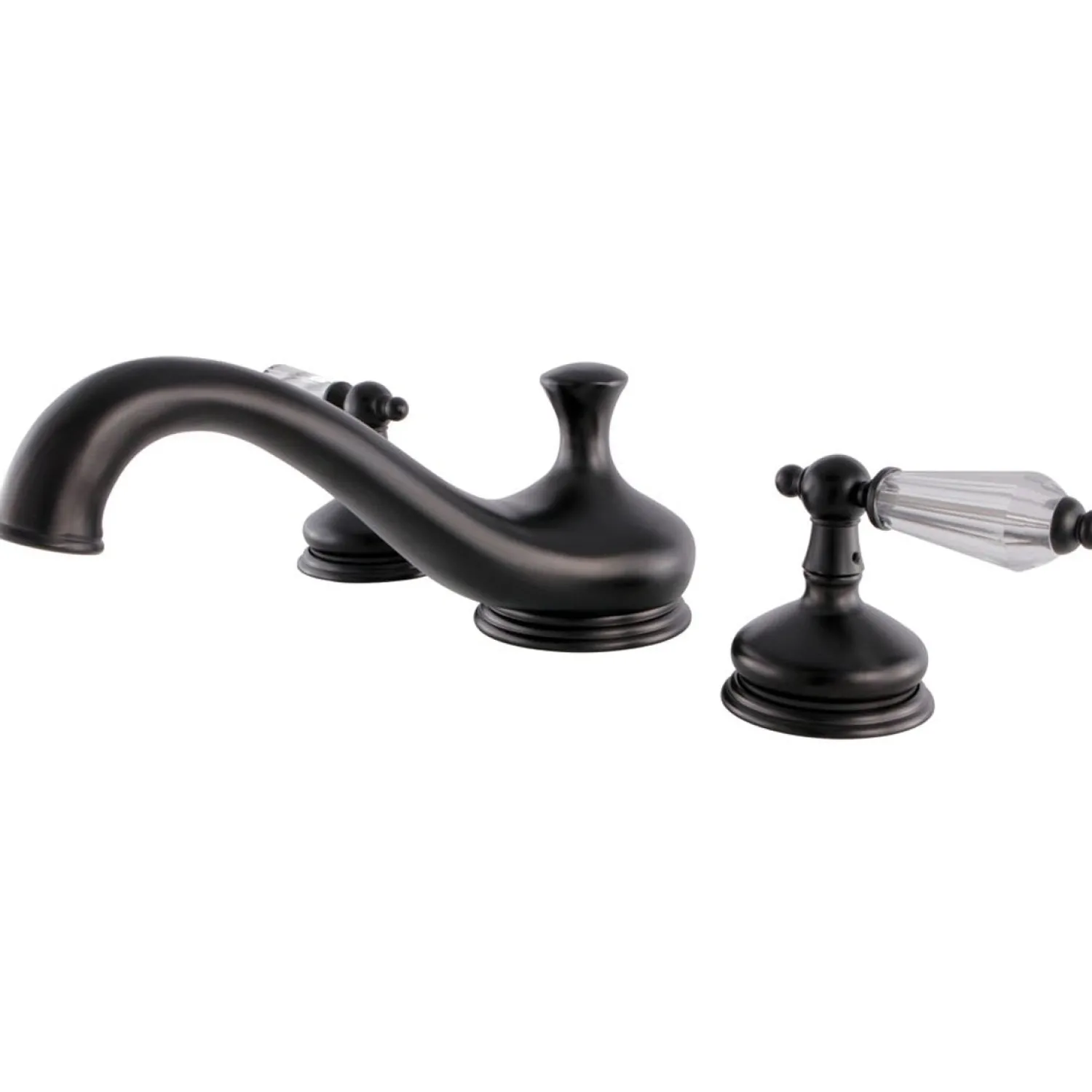 Clearance Roman Tub Filler with Cross Handle Tub Faucets