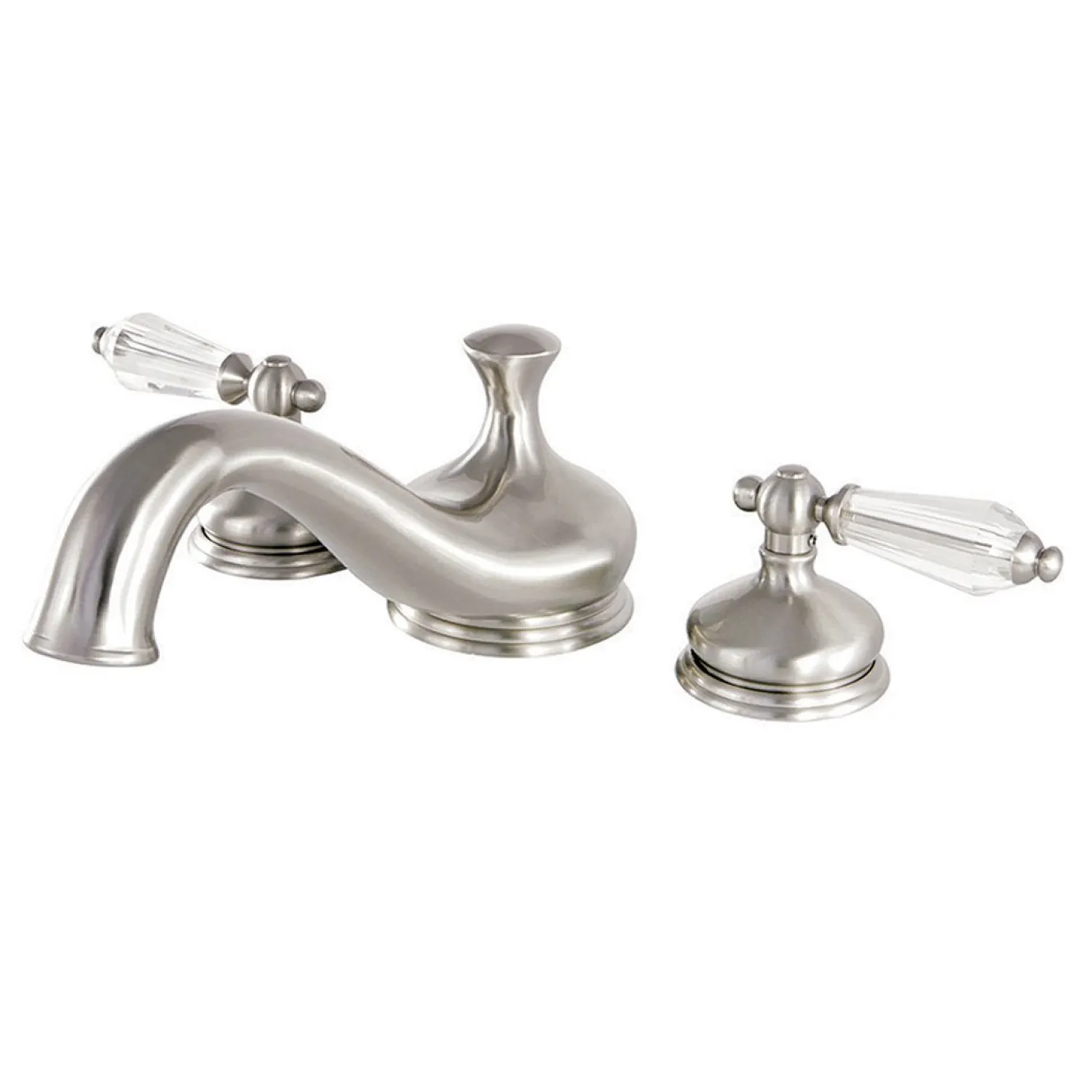 Clearance Roman Tub Filler with Cross Handle Tub Faucets
