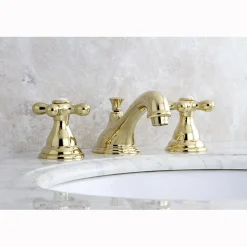 Discount Royale Classic Two Handle 8" to 16" Widespread Lavatory Faucet with Brass Pop-up 8" Widespread