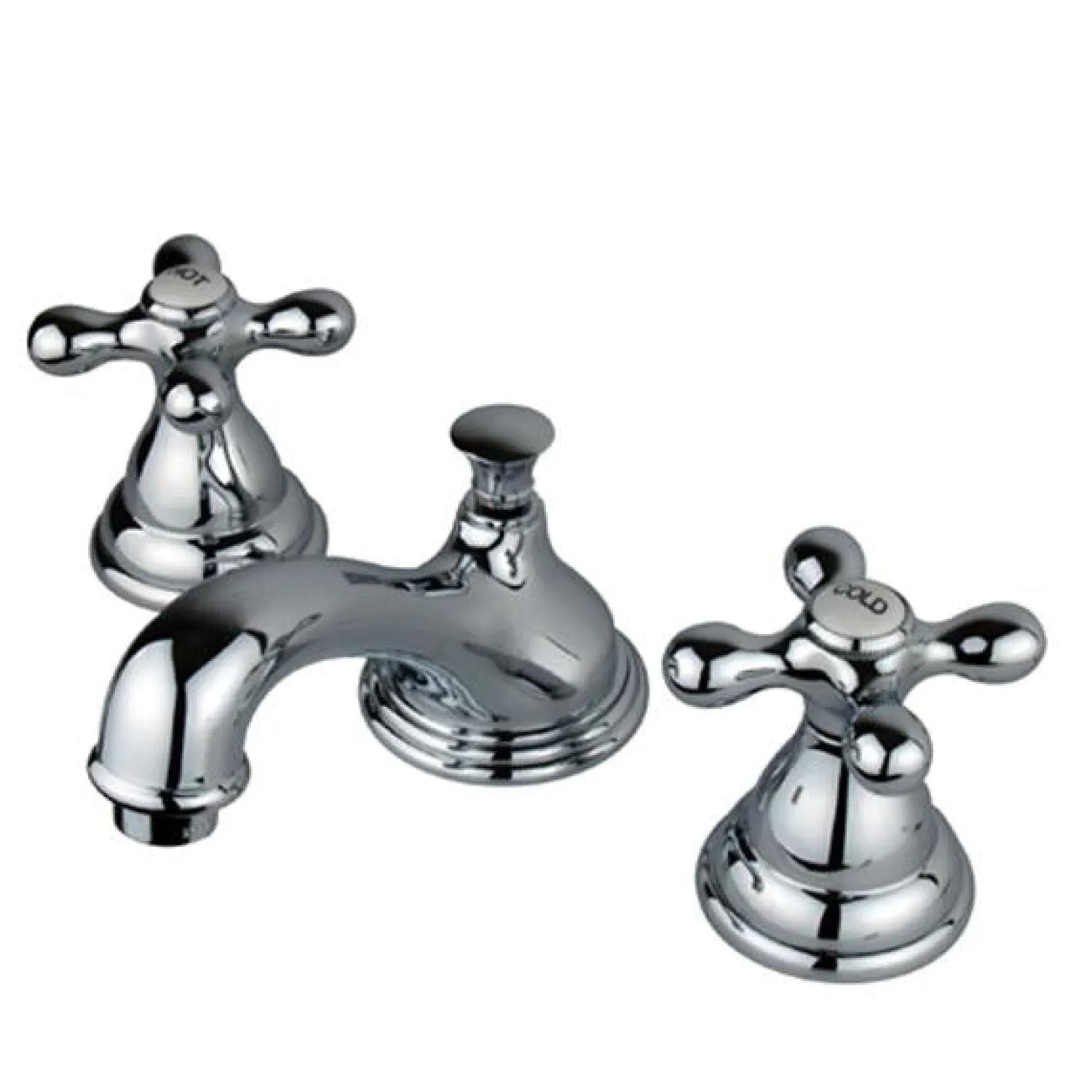 Discount Royale Classic Two Handle 8" to 16" Widespread Lavatory Faucet with Brass Pop-up 8" Widespread