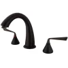 Online Royale Contemporary Two Handle Solid Brass Roman Tub Filler Tub Faucets