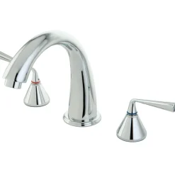 Online Royale Contemporary Two Handle Solid Brass Roman Tub Filler Tub Faucets