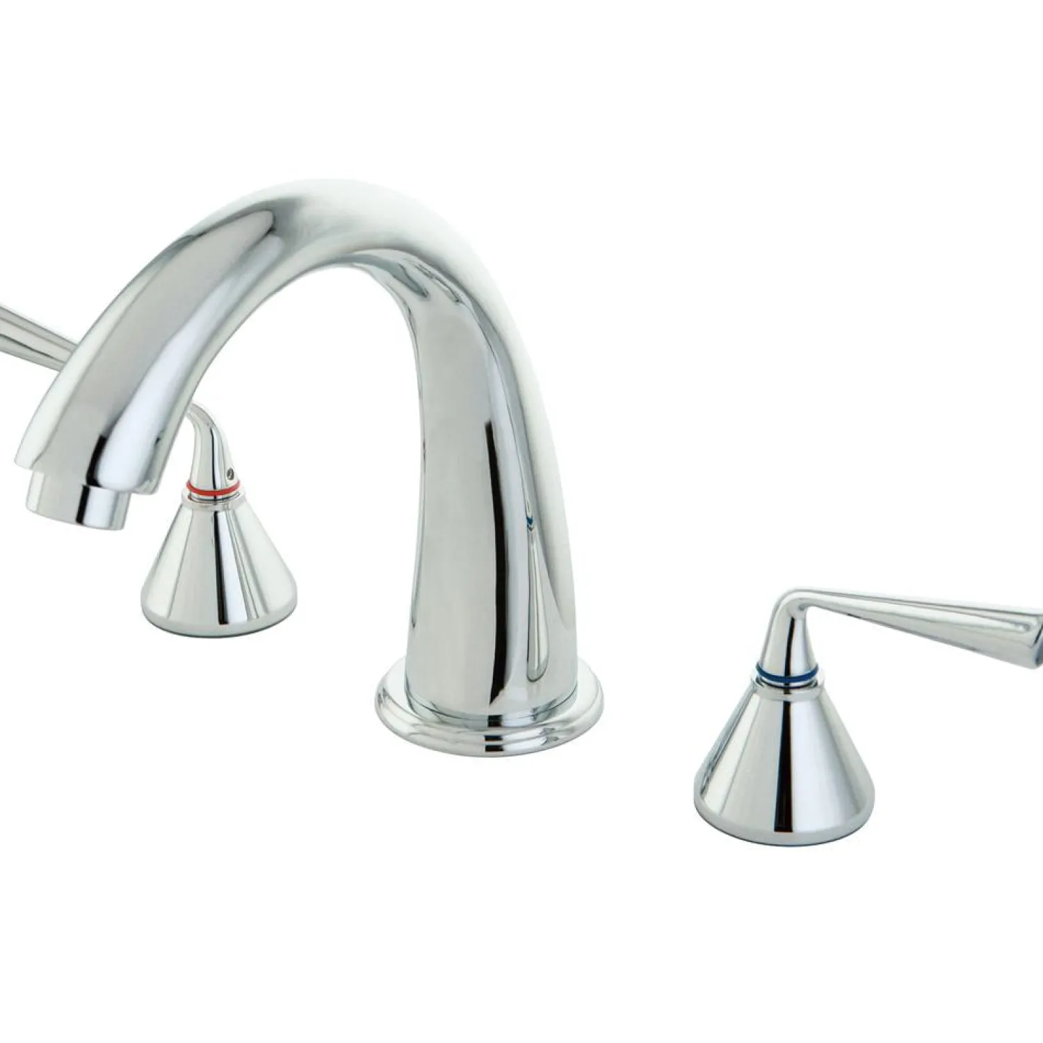 Online Royale Contemporary Two Handle Solid Brass Roman Tub Filler Tub Faucets