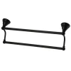 Online Royale 18-Inch Dual Towel Bar in Matte Black Towel Bars