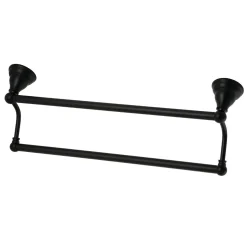 Online Royale 18-Inch Dual Towel Bar in Matte Black Towel Bars