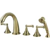 Outlet Royale Roman Tub Filler 5 Pieces with Hand Shower Tub & Shower Sets|Tub Faucets