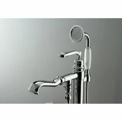 Discount Royale Single Handle Freestanding Roman Tub Faucet with Hand Shower Free Standing Tub Fillers|Tub Faucets