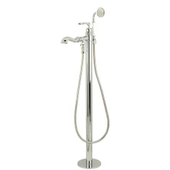 Discount Royale Single Handle Freestanding Roman Tub Faucet with Hand Shower Free Standing Tub Fillers|Tub Faucets