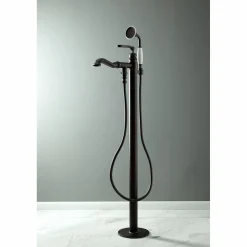 Discount Royale Single Handle Freestanding Roman Tub Faucet with Hand Shower Free Standing Tub Fillers|Tub Faucets