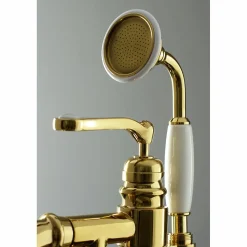 Discount Royale Single Handle Freestanding Roman Tub Faucet with Hand Shower Free Standing Tub Fillers|Tub Faucets