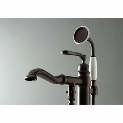 Discount Royale Single Handle Freestanding Roman Tub Faucet with Hand Shower Free Standing Tub Fillers|Tub Faucets