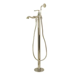 Discount Royale Single Handle Freestanding Roman Tub Faucet with Hand Shower Free Standing Tub Fillers|Tub Faucets