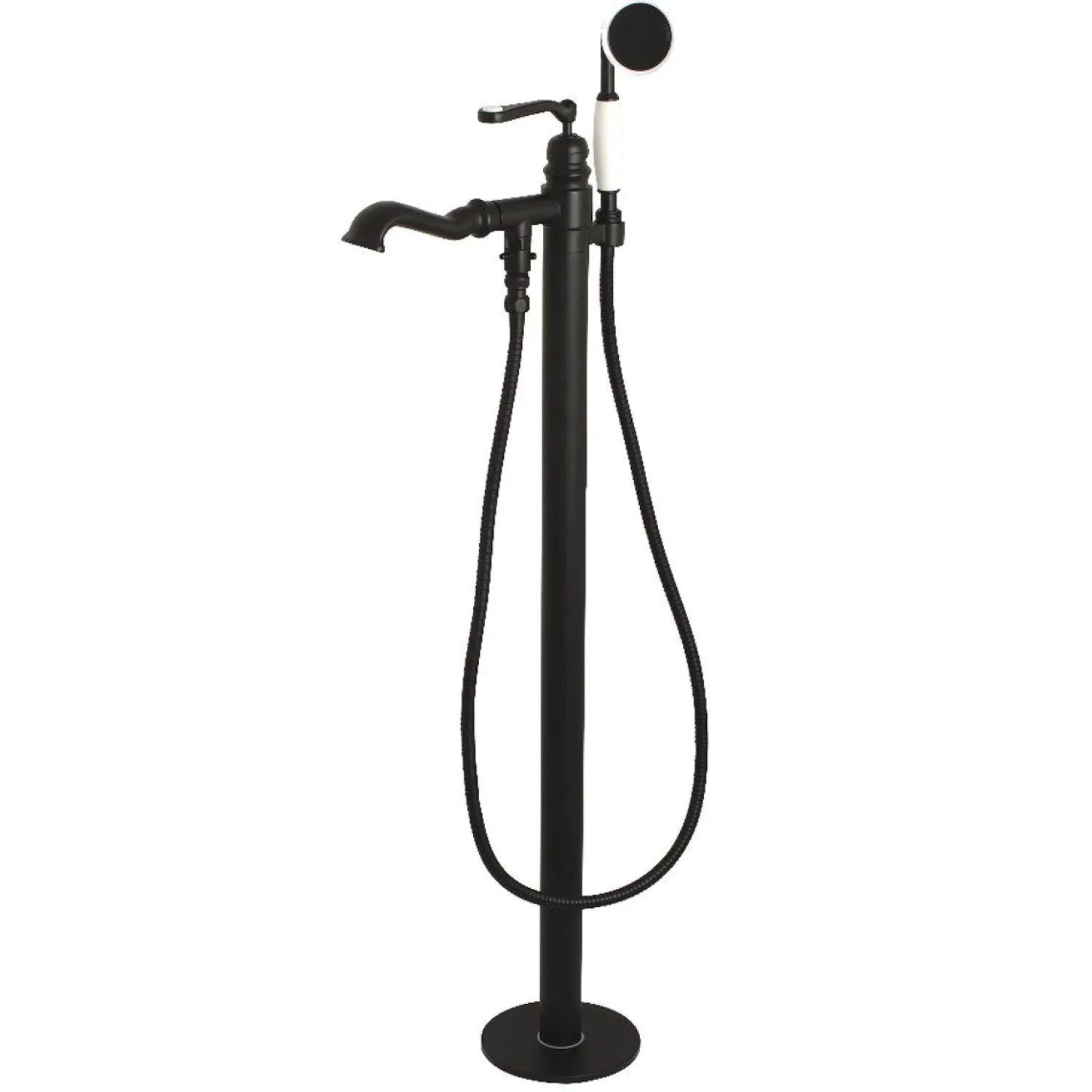 Discount Royale Single Handle Freestanding Roman Tub Faucet with Hand Shower Free Standing Tub Fillers|Tub Faucets