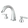 Clearance Royale Solid Brass Three Hole Two Handle Roman Tub Filler Tub Faucets