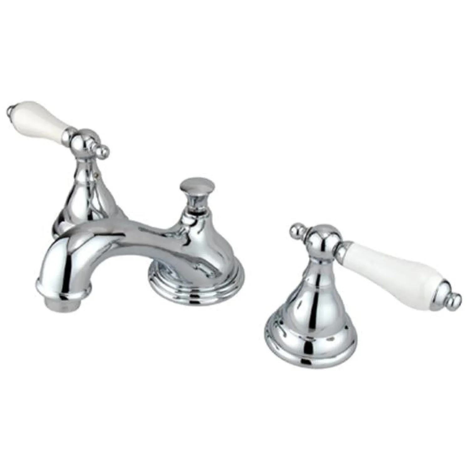 Outlet Royale Three Hole Two Handle 8" to 16" Widespread Lavatory Faucet with Brass Pop-up 8" Widespread
