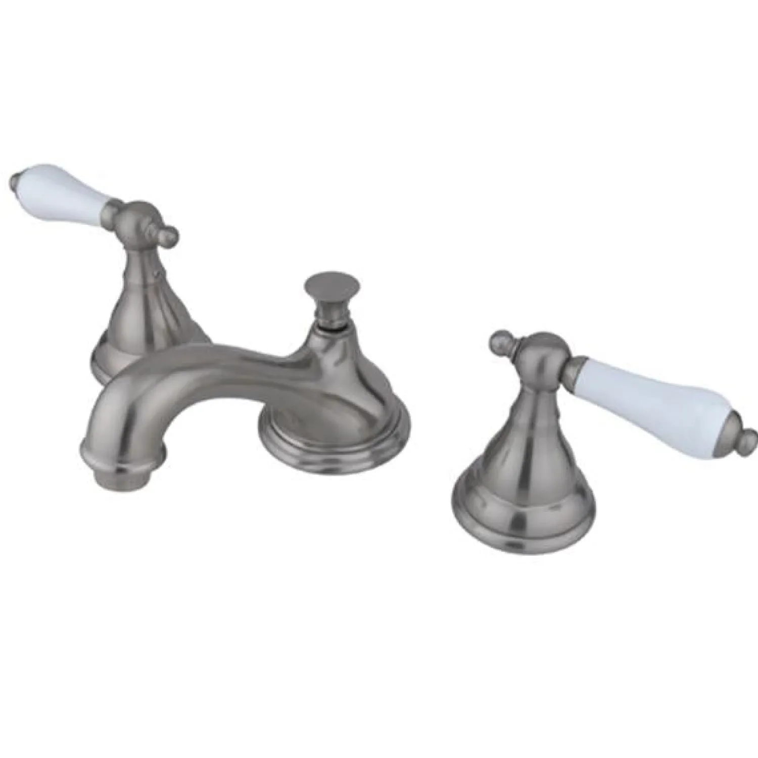 Outlet Royale Three Hole Two Handle 8" to 16" Widespread Lavatory Faucet with Brass Pop-up 8" Widespread