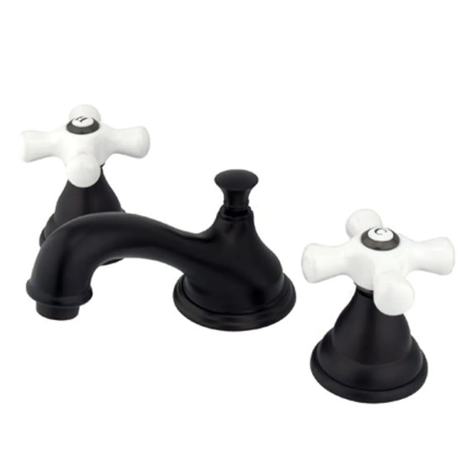 Sale Royale Two Handle 8" to 16" Widespread Solid Brass Lavatory Faucet with Brass Pop-up 8" Widespread