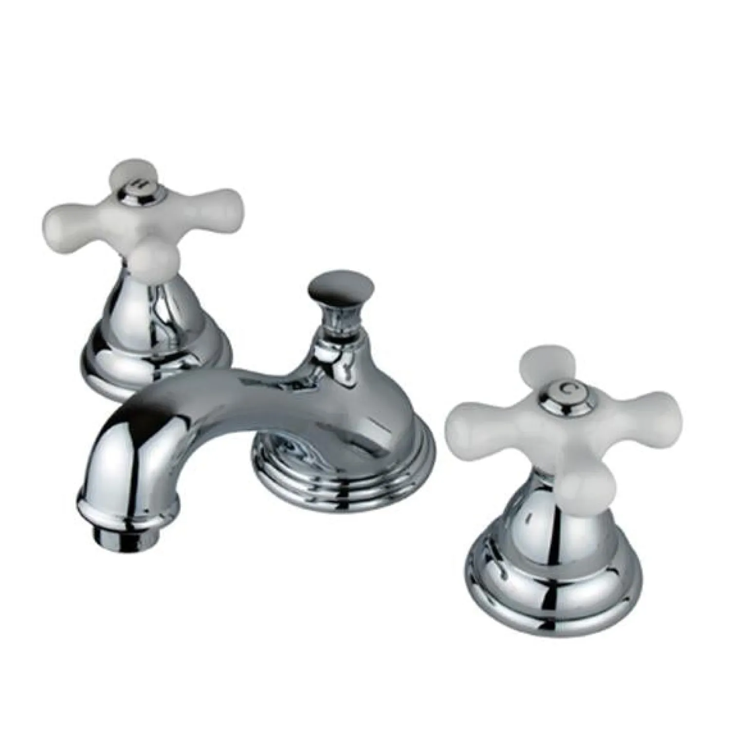 Sale Royale Two Handle 8" to 16" Widespread Solid Brass Lavatory Faucet with Brass Pop-up 8" Widespread