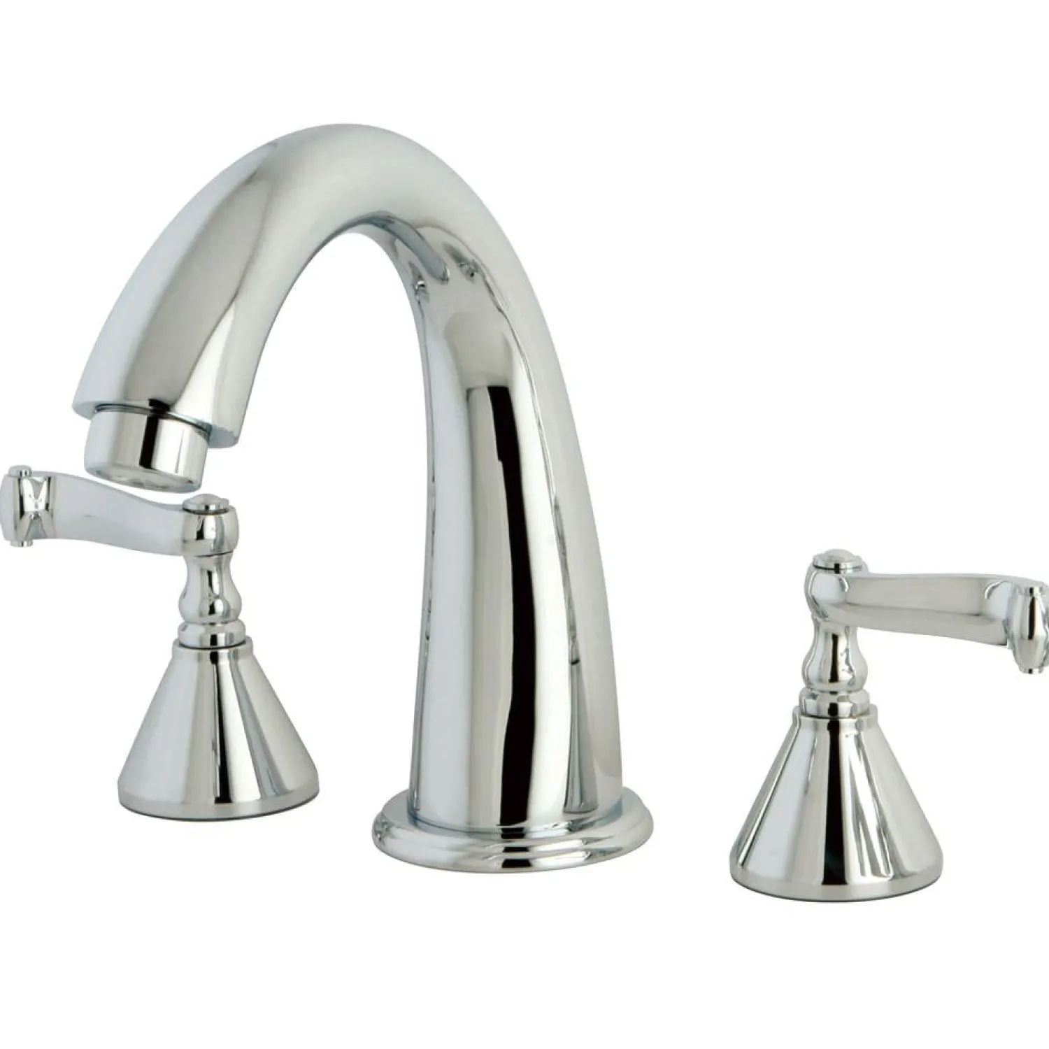 Best Royale Two Handle Solid Brass 8" to 16" Widespread Roman Tub Filler Tub Faucets