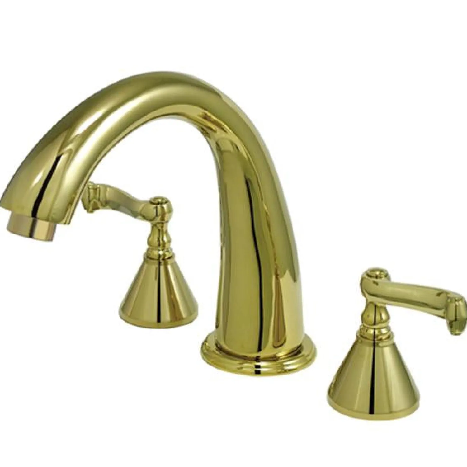 Best Royale Two Handle Solid Brass 8" to 16" Widespread Roman Tub Filler Tub Faucets