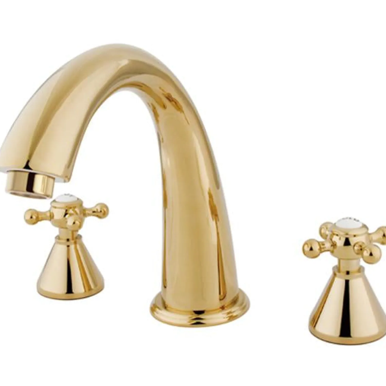 Online Royale Two Handle 8" to 16" Widespread Solid Brass Roman Tub Filler Tub Faucets