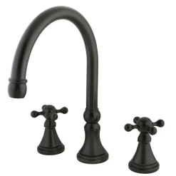 Outlet Royale Two Handle Solid Brass Roman Tub Filler Tub Faucets