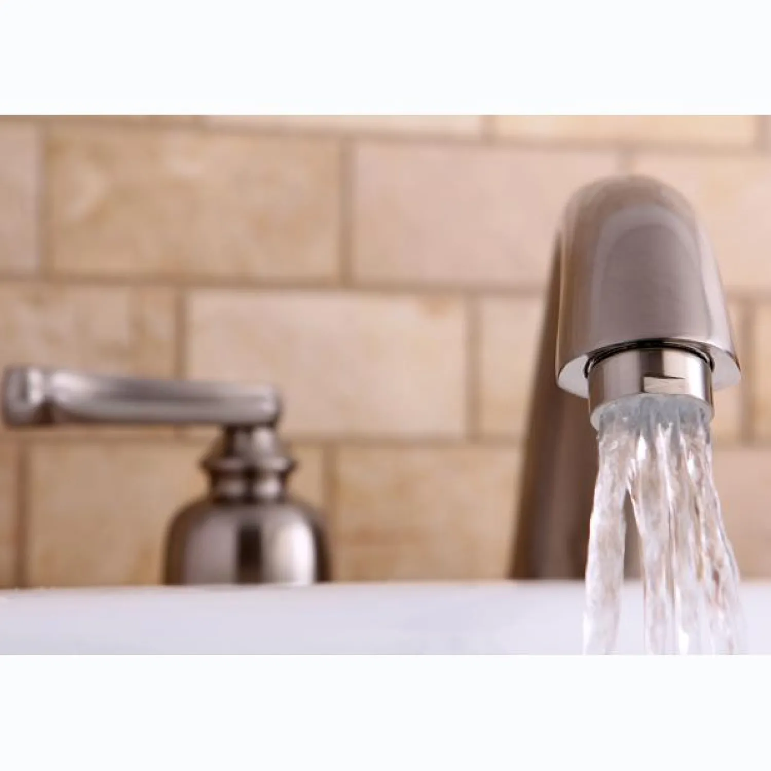 Sale Royale Two Handle Roman Tub Filler in Satin Nickel Tub Faucets