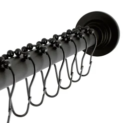 Clearance SCC311X-P Adjustable Shower Rod and Shower Ring Set Shower Curtain Rods