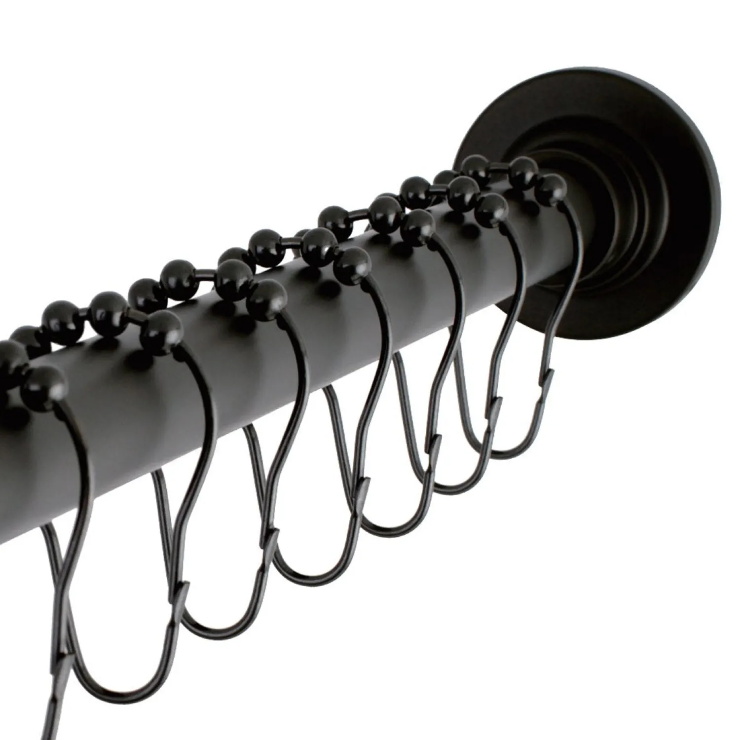 Clearance SCC311X-P Adjustable Shower Rod and Shower Ring Set Shower Curtain Rods